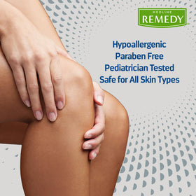 Medline Remedy ingredient callout showing dimethicone and nutrient complex benefits