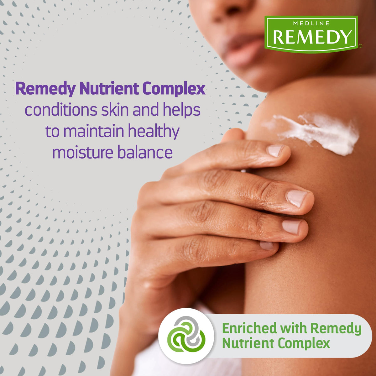 Medline Remedy label detail highlighting ingredients and hospital-grade benefit