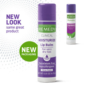 Medline Remedy opened stick with visible balm tip for precise, mess-free application