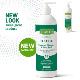 Medline Remedy pump pouring gel showing gentle texture and easy spreadability benefit