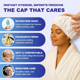 Inside view of MedVance cap showing pre-filled cleansing solution