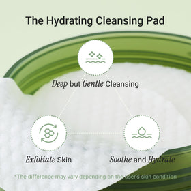 Meebak double-sided pad textured close-up for gentle exfoliation