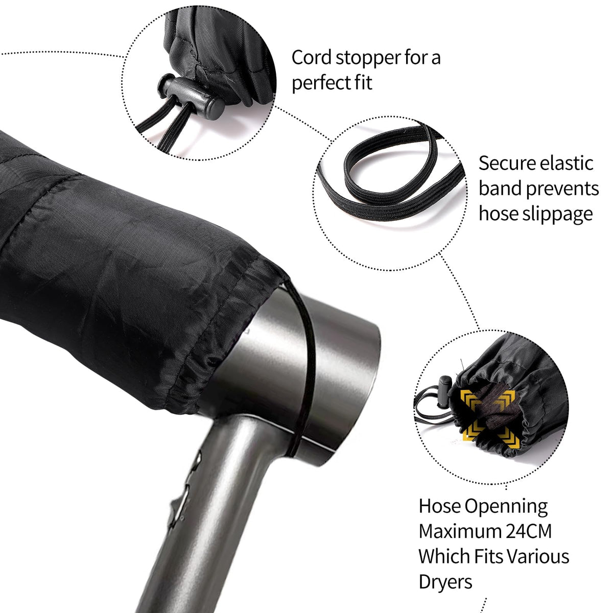 MEELUKYAYA dual tube interior distributing warm air evenly for safer drying