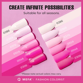 MEFA bottle label detail highlighting product name and shade