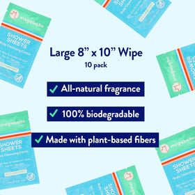 Megababe opened 8x10 wipe flat to show full coverage benefit
