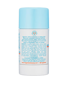 Megababe Beachy Pits in beach setting conveying fresh coastal scent