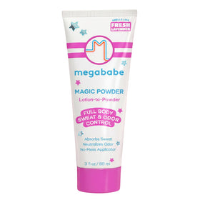 Megababe front packaging showing product and benefit of staying dry
