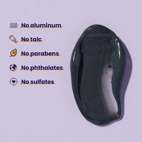 Megababe bottle next to common items showing 3 fl oz scale for sizing clarity