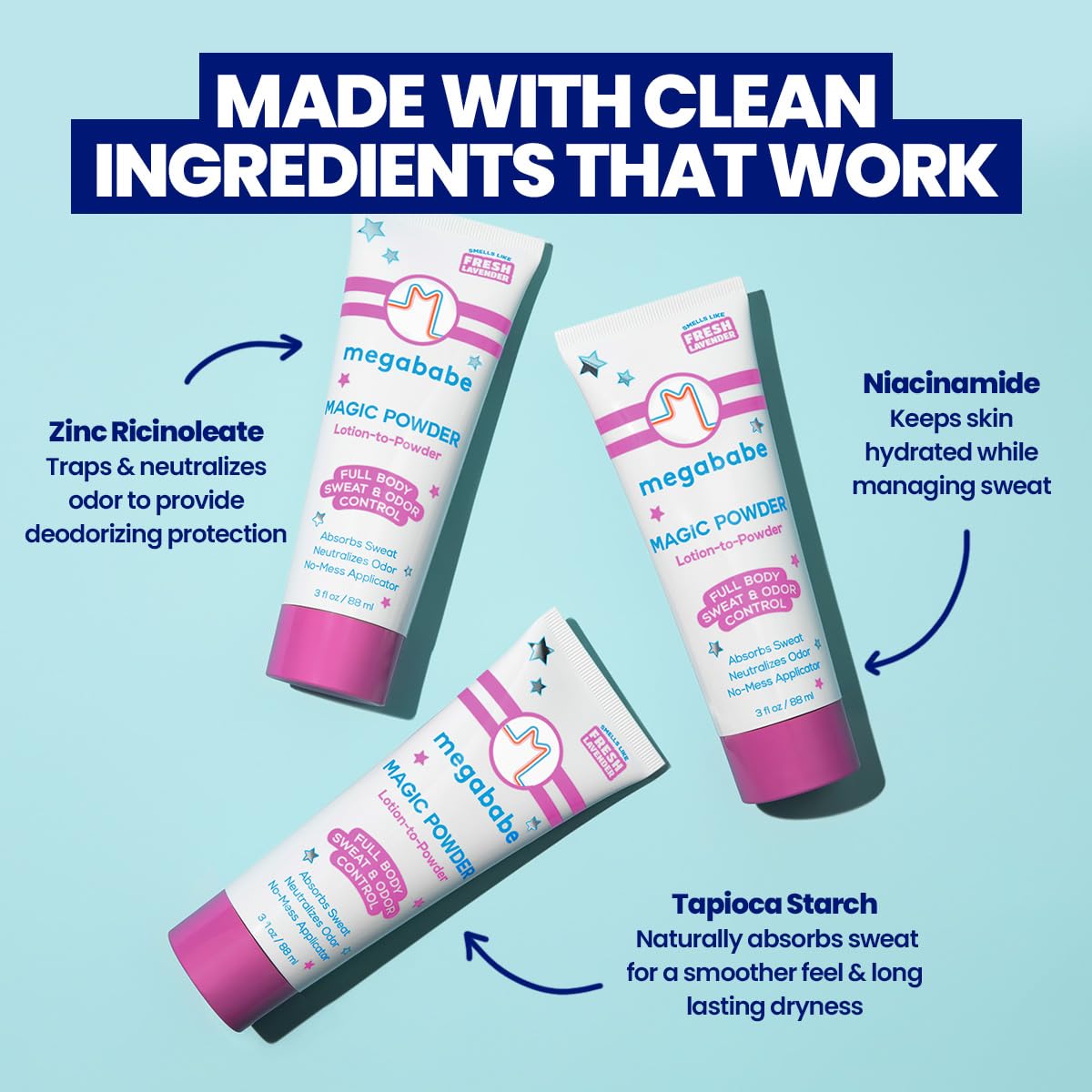 Megababe on feet preventing dampness and discomfort during summer