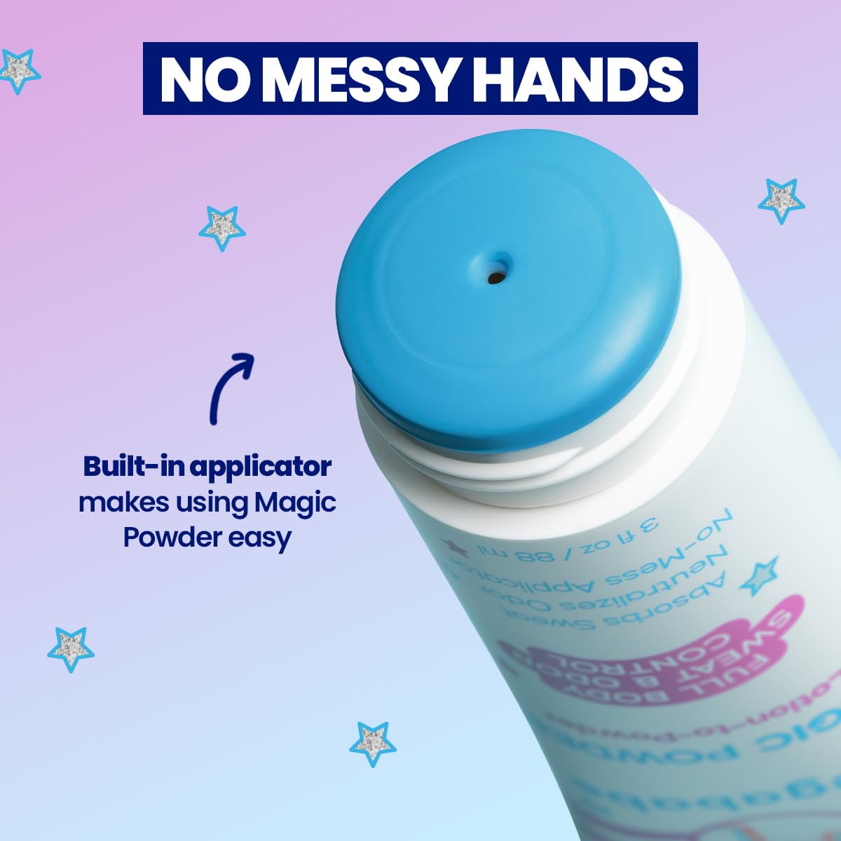 Megababe applied to inner thighs reducing sweat and friction