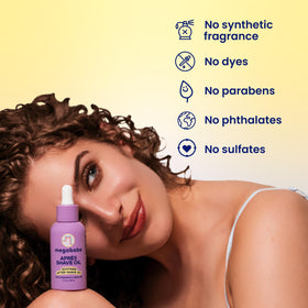 Megababe grapeseed and jojoba ingredients displayed to highlight nourishment
