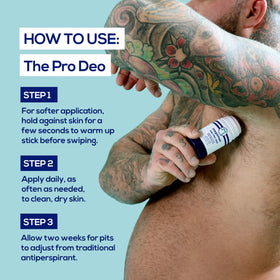Megababe Megaman Pro Deo label and ingredient panel highlighting aluminum-free