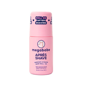 Megababe front bottle showing compact travel-friendly design and clear purpose