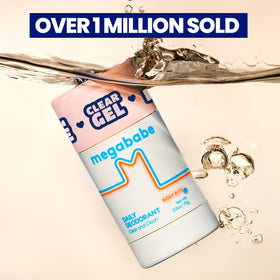 Megababe Rosy Pits held in hand to show compact size and portability