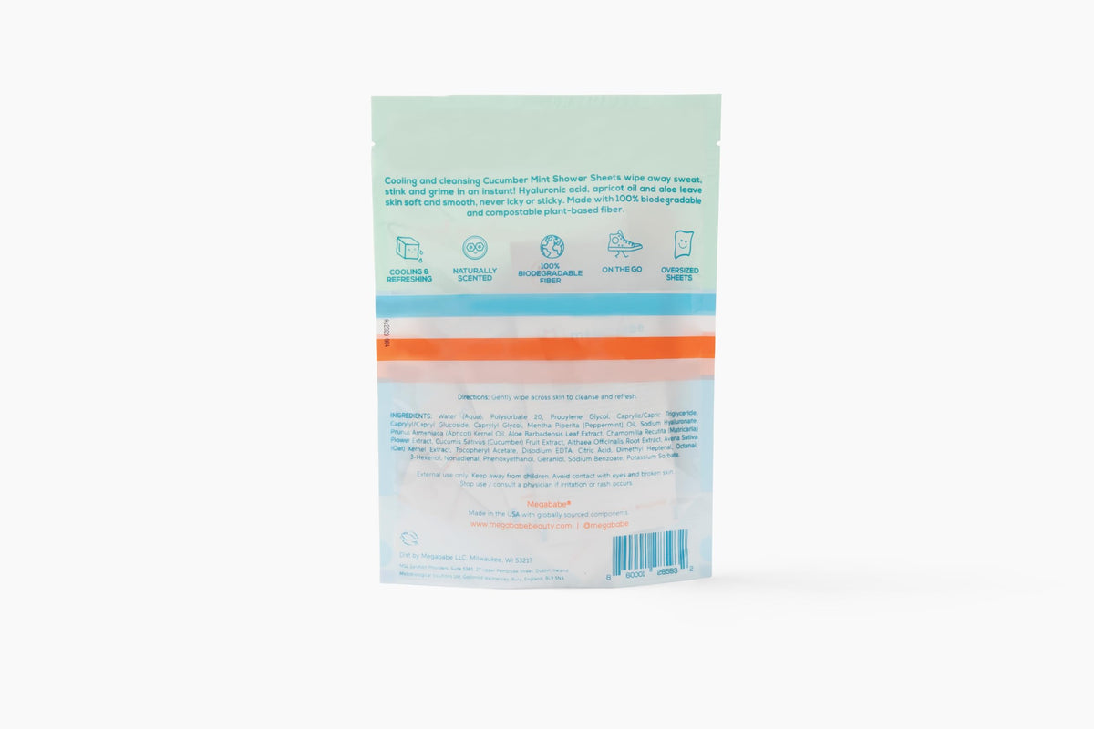 Megababe wipes packed in travel bag for on-the-go convenience