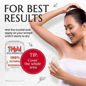 MegaRhino stone used on feet showing all-over body deodorant versatility
