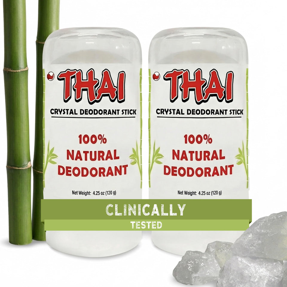 MegaRhino two-pack front packaging showing natural deodorant stones and value