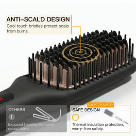 MEGAWISE rotatable cord and long reach for tangle-free, flexible styling