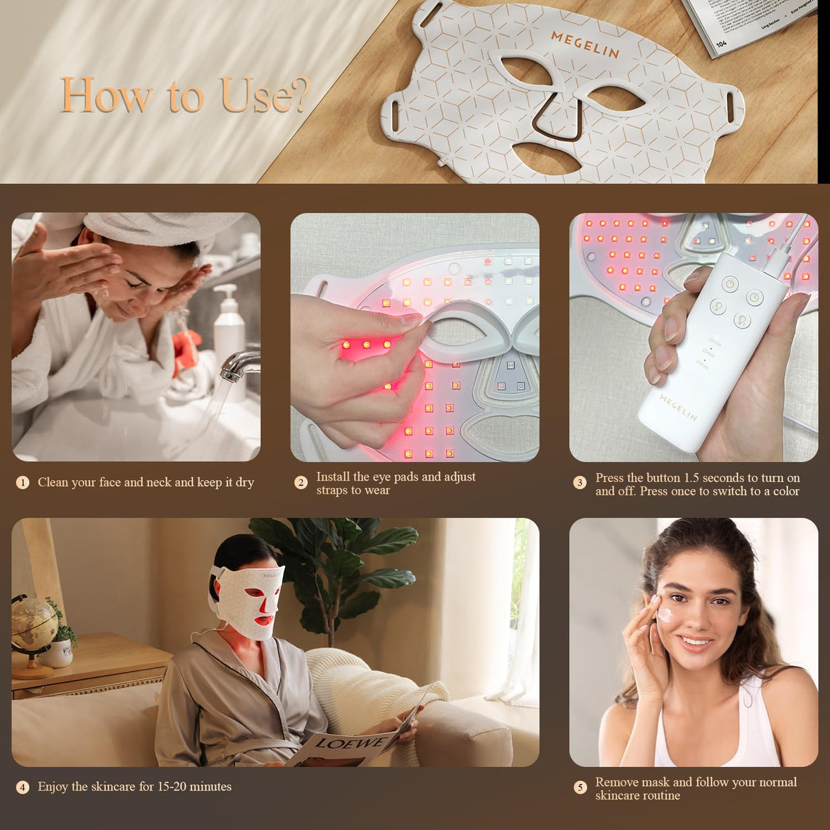 MEGELIN folded portable packing showing compact travel-friendly storage benefit