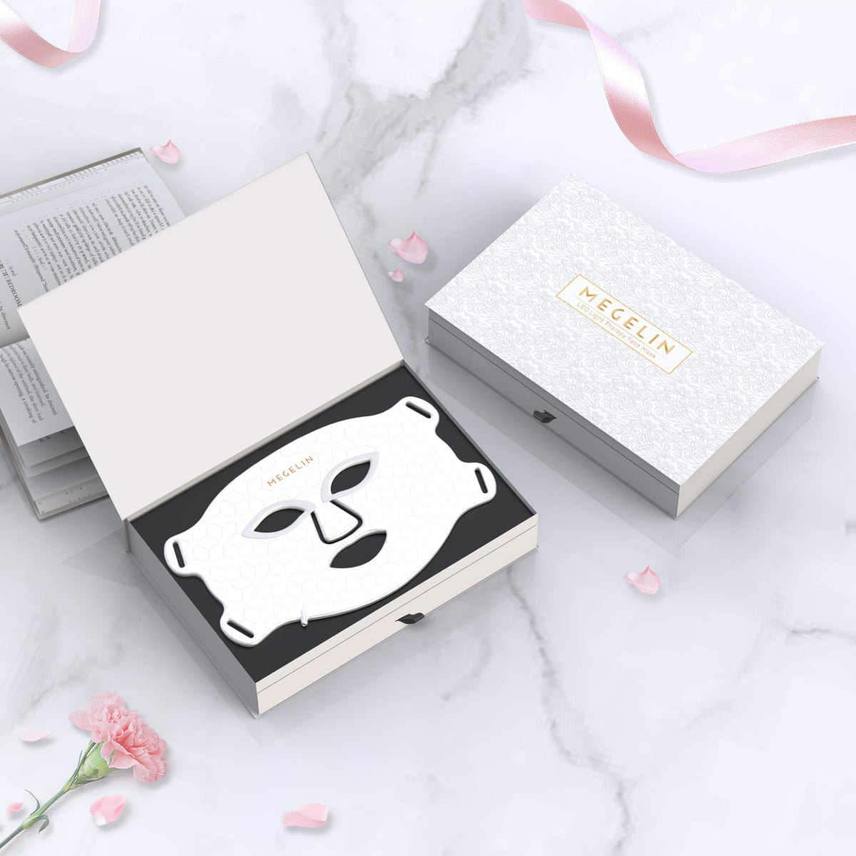 MEGELIN packaging gift box arranged for presentation and ready-to-gift appeal