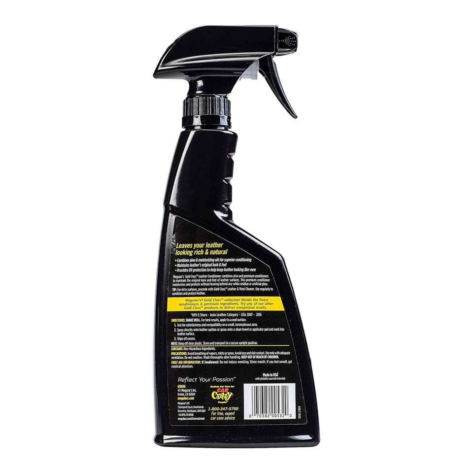 Meguiar's bottle front label showing product benefits and 16 oz size