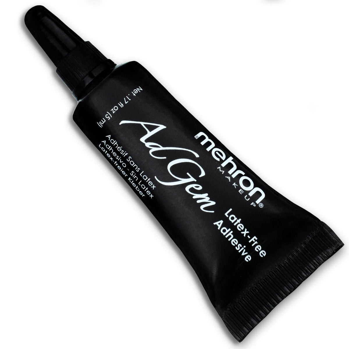 Mehron AdGem front tube showing label and compact size benefit