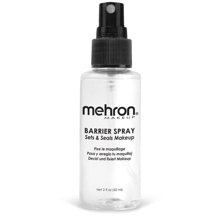 Mehron barrier spray front packaging showing label and size for trust