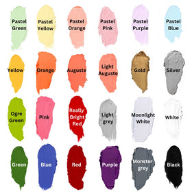 Mehron CreamBlend size and scale next to coin showing travel-friendly .75 oz convenience