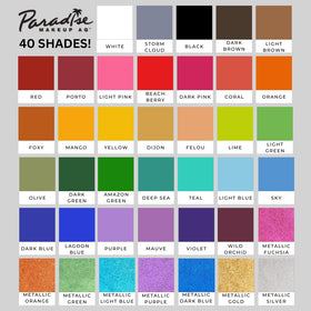 Mehron Paradise black label and ingredients view highlighting soothing botanicals benefit