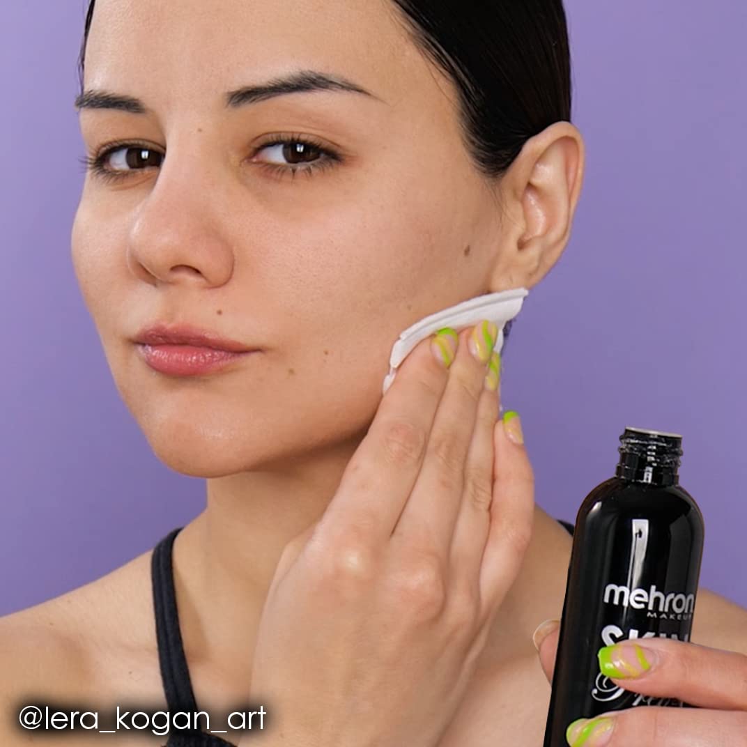Mehron label and ingredient panel showing product details and professional benefit