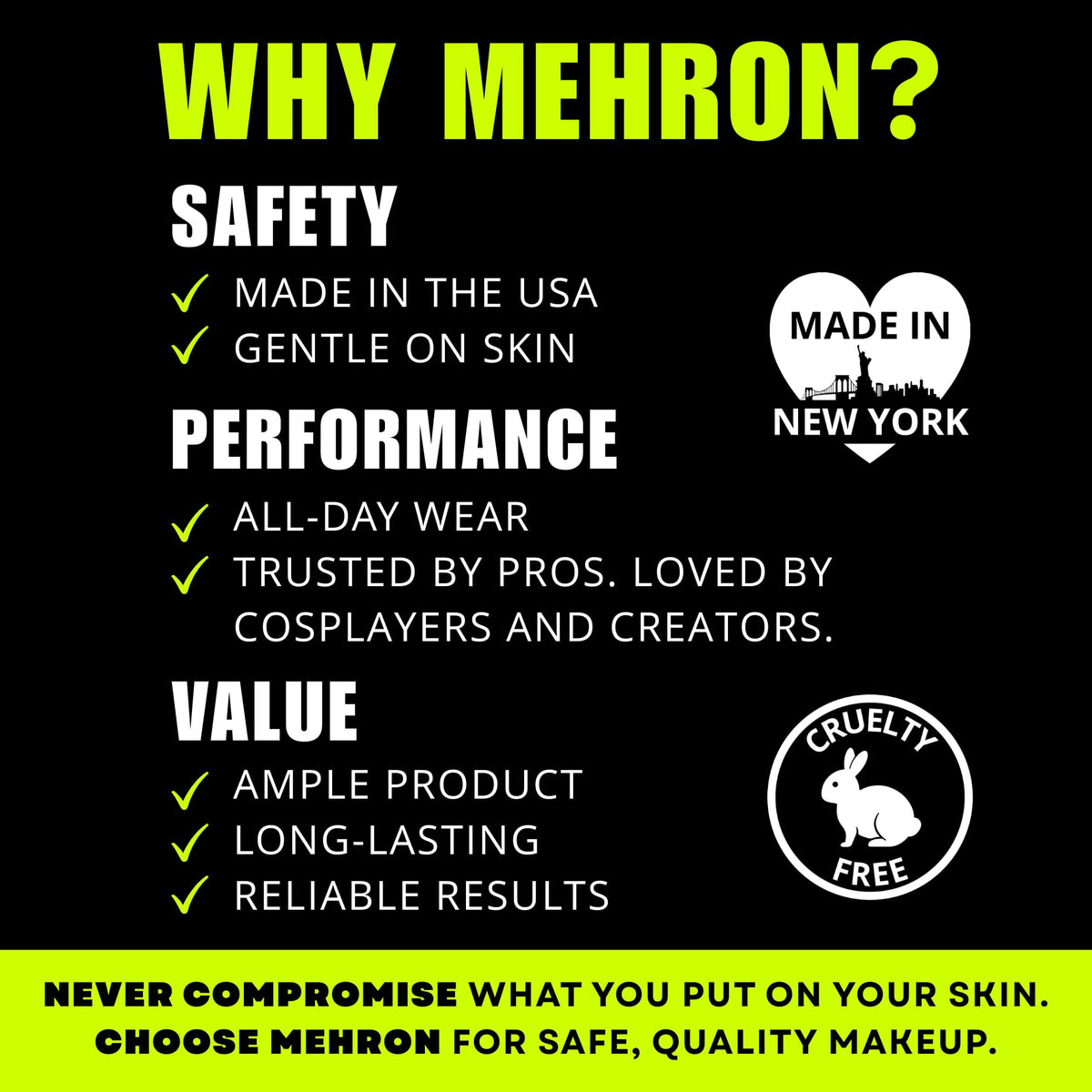 Mehron Spirit Gum adhesive bottle close-up highlighting precise application benefit