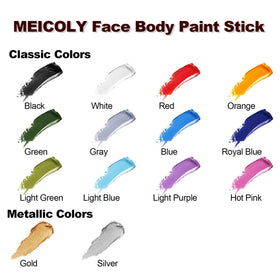 MEICOLY arm application showing body coverage and scale for costume makeup