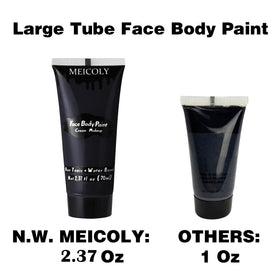 MEICOLY creamy black paint texture close-up demonstrating smooth blendability