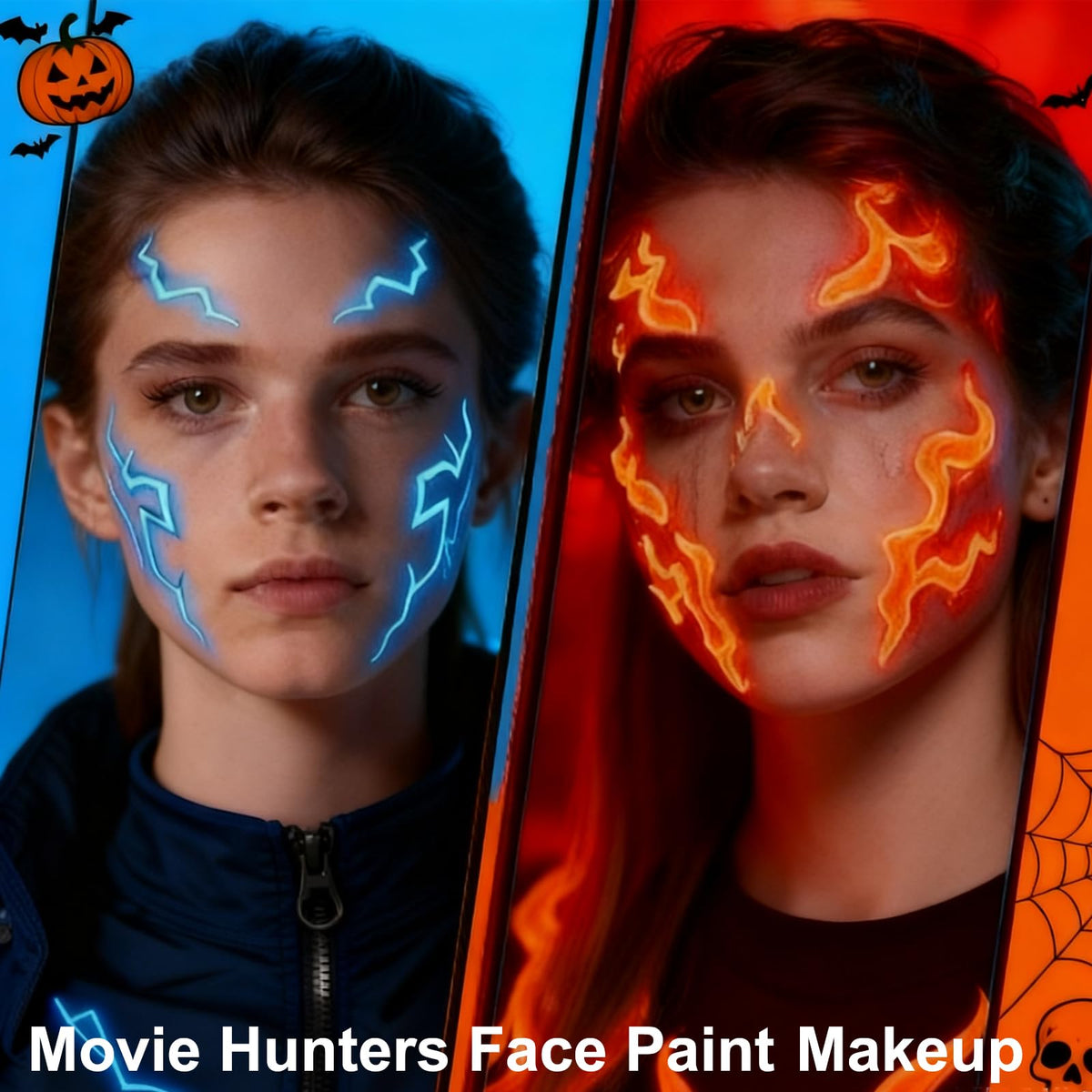 MEICOLY brush applying neon paint to skin for precise, even coverage