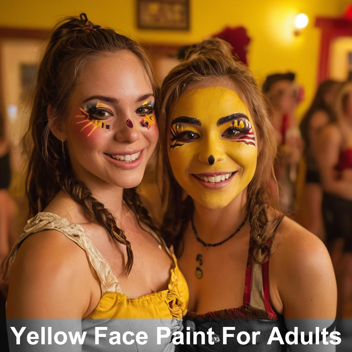MEICOLY cosplay lion face paint showing vivid color for costumes