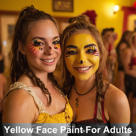 MEICOLY cosplay lion face paint showing vivid color for costumes