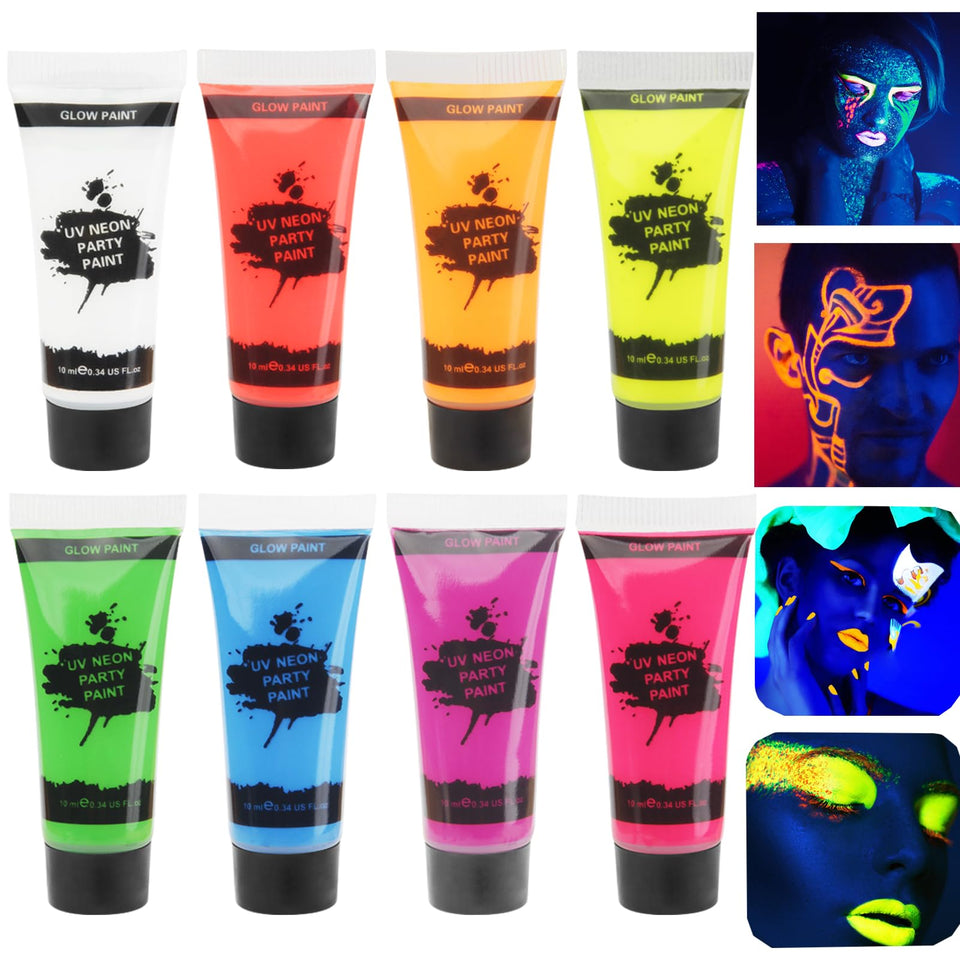 MEICOLY front packaging showing eight neon tubes and bold colors for vibrant looks