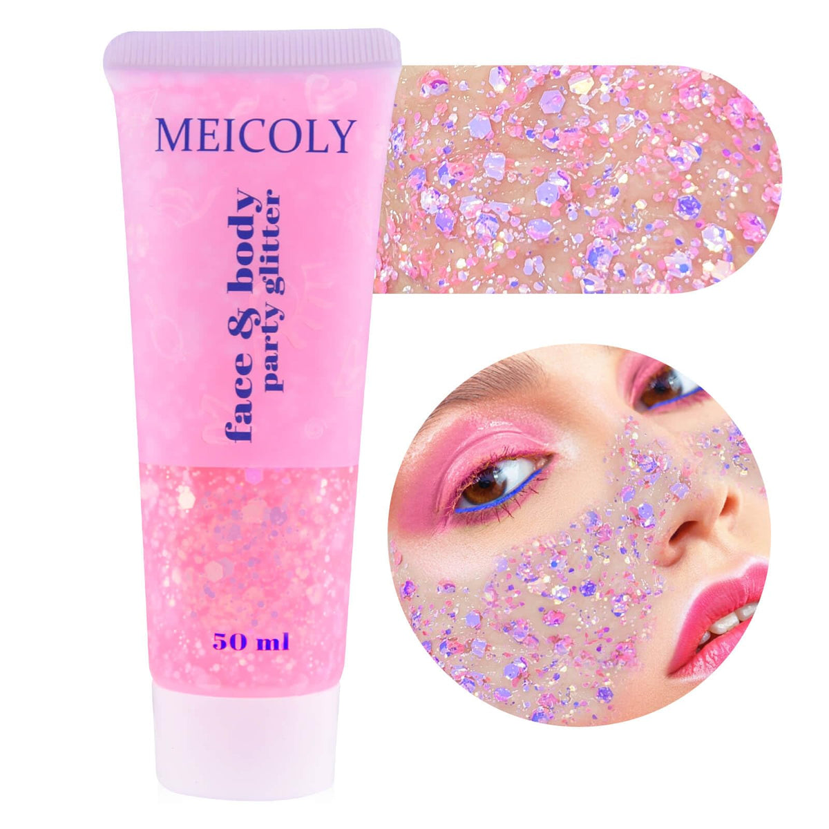 MEICOLY front tube showing color-shift and easy application benefit