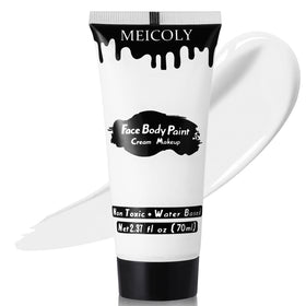 MEICOLY front tube of white cream paint showing label and compact size for travel