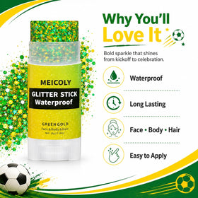 MEICOLY used as hair streaks showing vivid color contrast and quick styling benefit