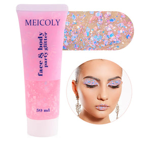 MEICOLY label close-up showing cosmetic-grade ingredients and skin-friendly benefit
