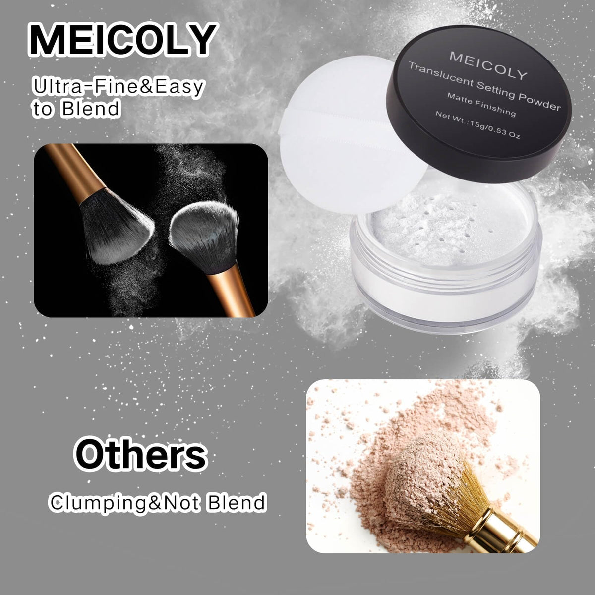 MEICOLY used in Halloween SFX look to set face paint and prevent smudging benefit