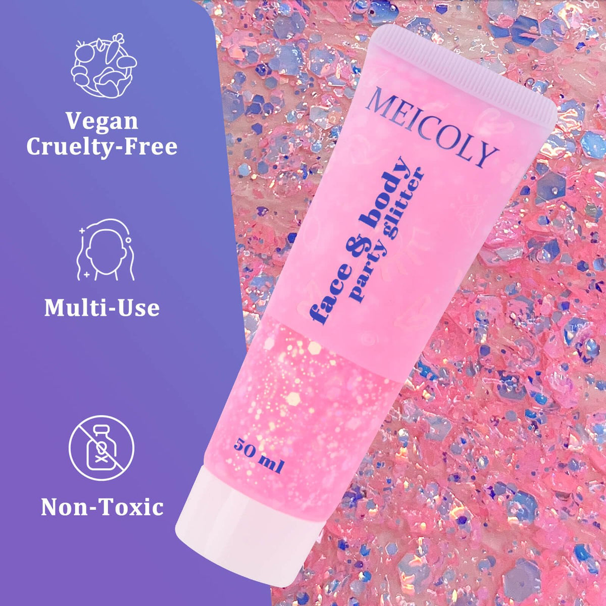 MEICOLY tube held in hand to show compact size and travel-friendly benefit