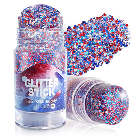 MEICOLY stick front packaging showing patriotic red white blue option and benefit