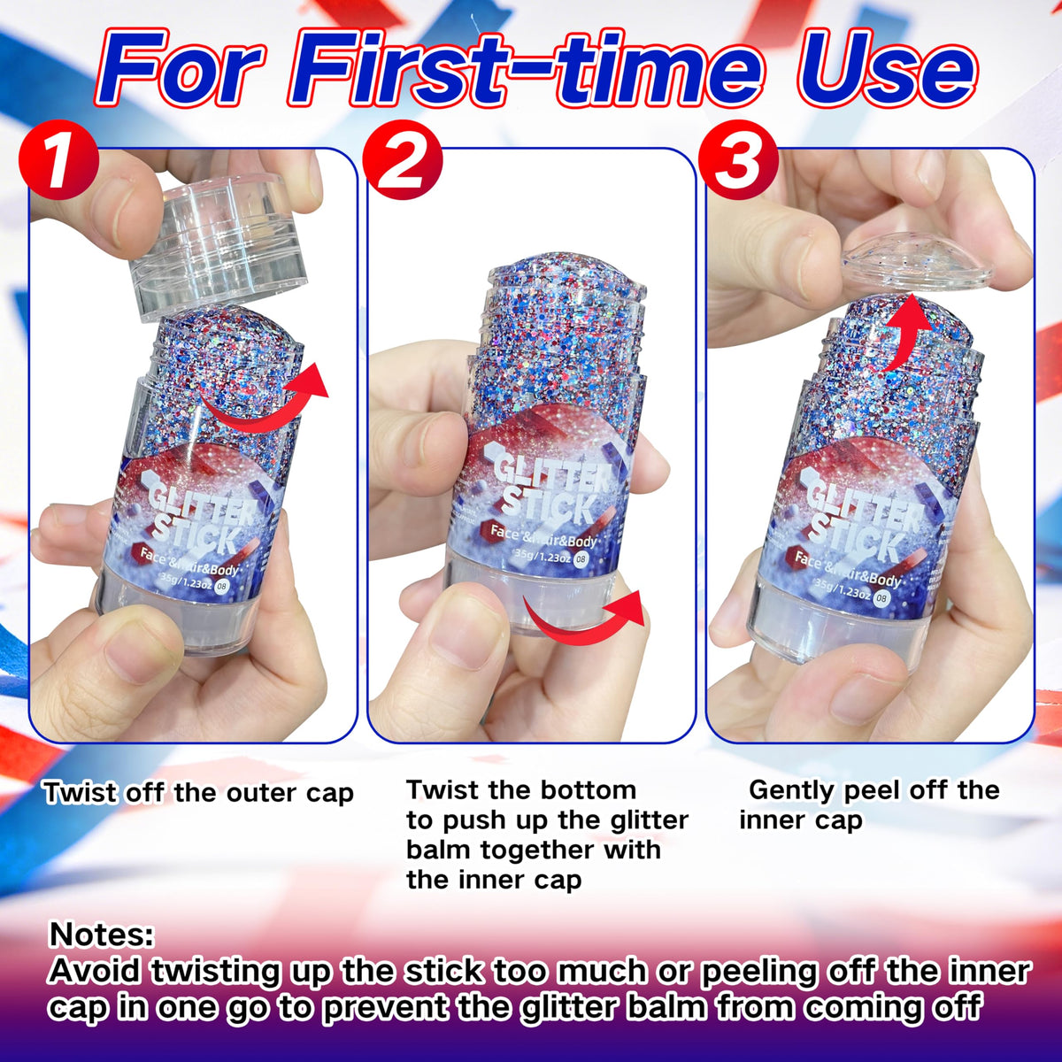 MEICOLY tri-color glitter swipes on arm showing bold color payoff benefit