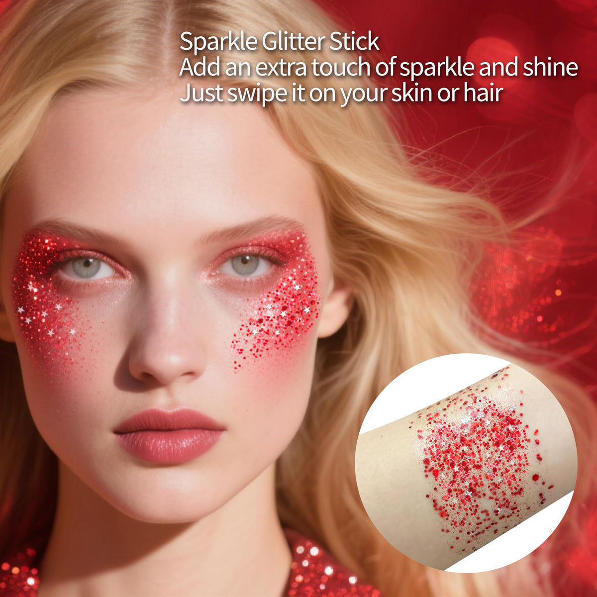 MEICOLY waterproof glitter resisting water droplets for long-lasting wear