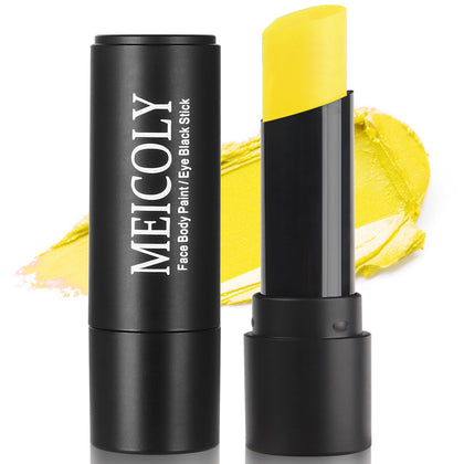 MEICOLY yellow stick front packaging showing bold pigment and portability