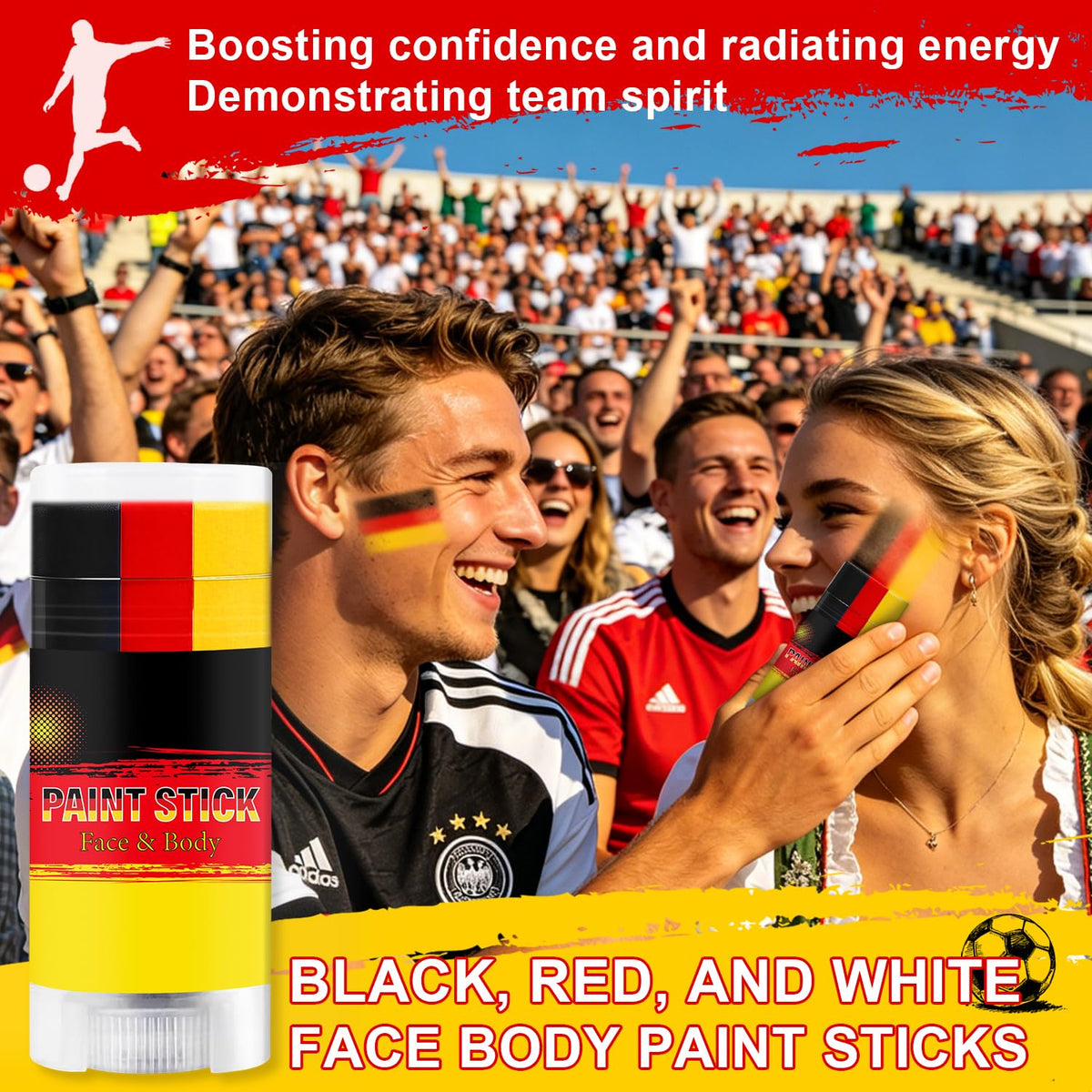 Meilury on an athlete during a game conveying long-lasting, sweatproof wear