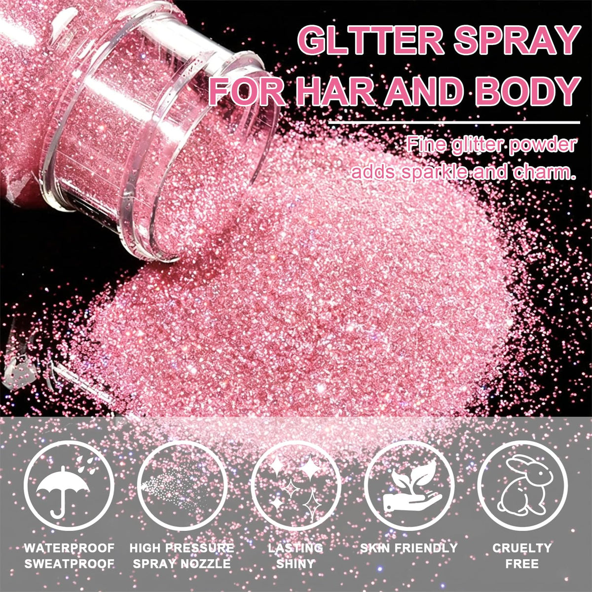 Meilury glitter on fabric swatch illustrating safe clothing sparkle effect
