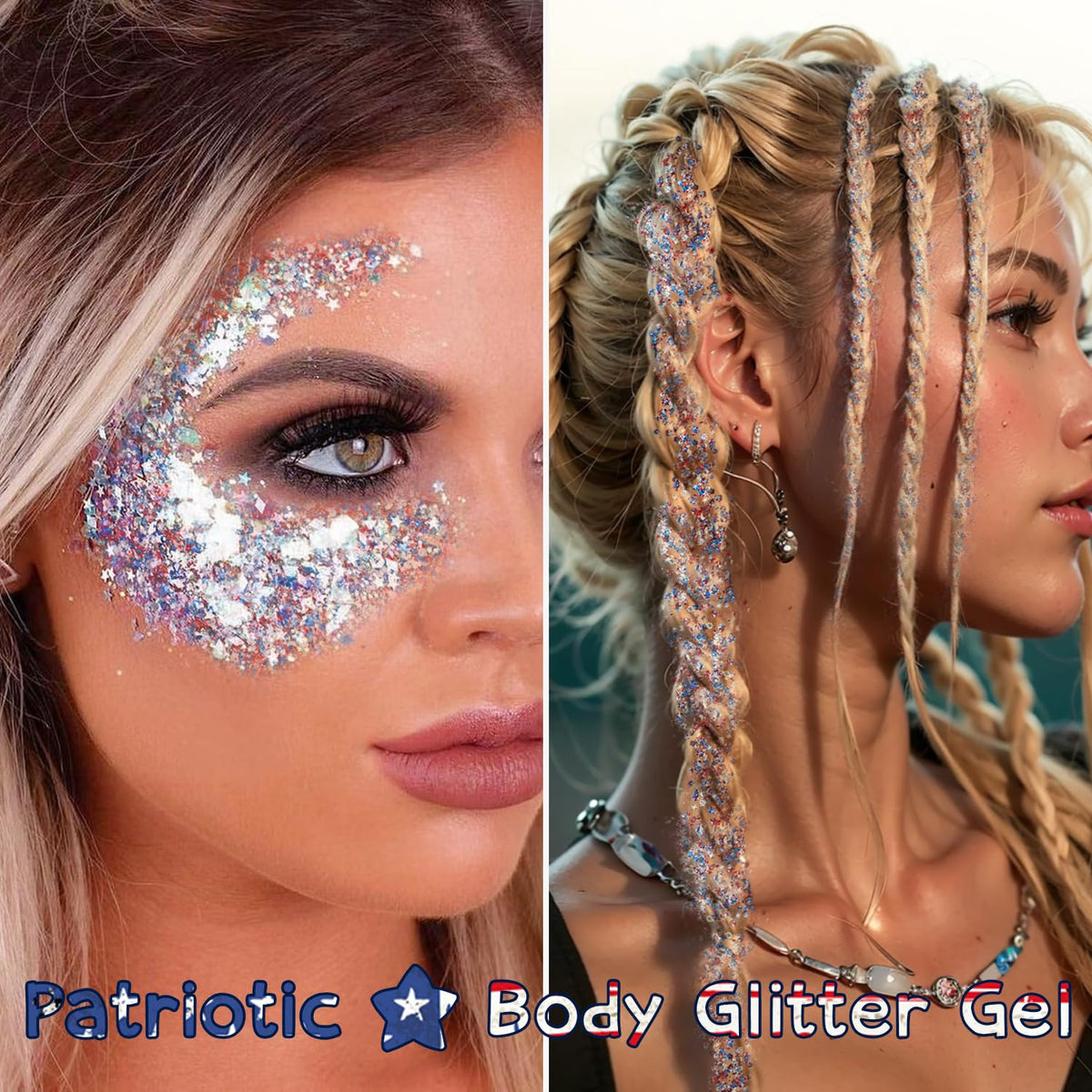 Meilury collarbone and shoulder glitter highlighting body shimmer